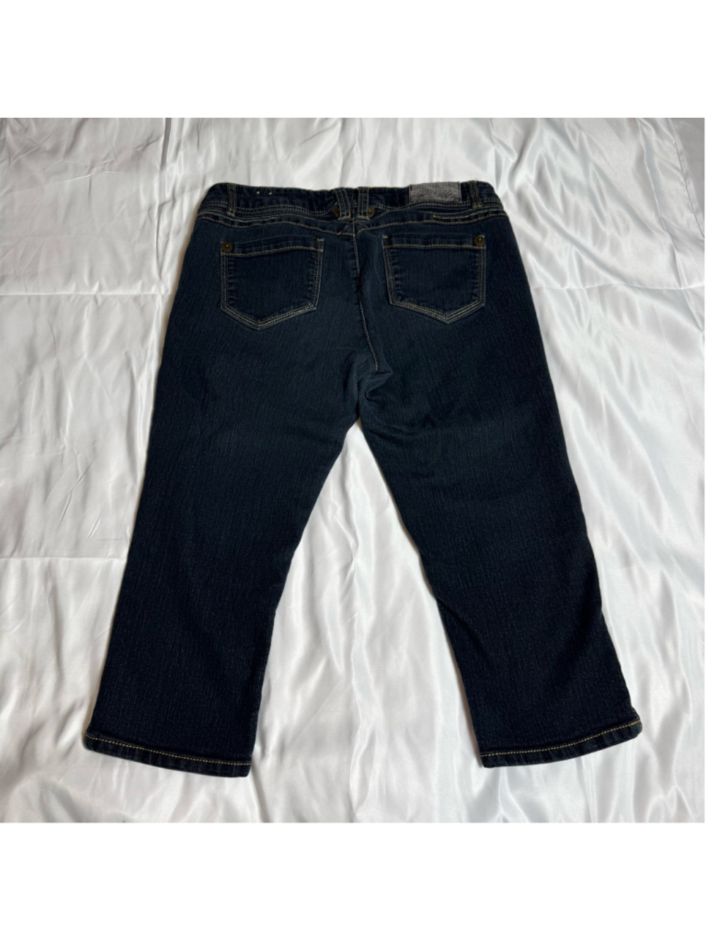 Juniors Rewind Ankle & Cropped Jeans Size 15 Dark Blue - Picture 6 of 9